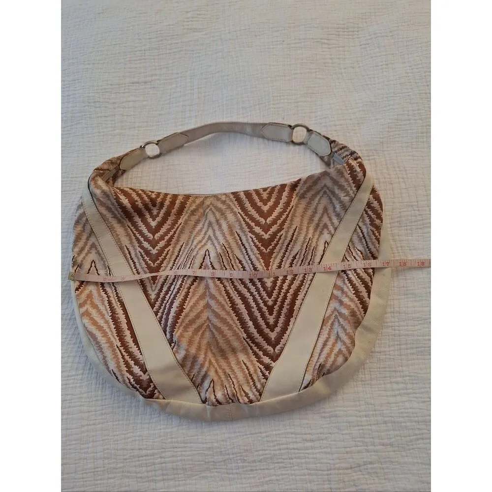 The Sports Sac Hobo Abstract Animal Print Tan Camel